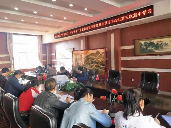 隴運(yùn)集團(tuán)公司召開“不忘初心、牢記使命”主題教育讀書班暨理論學(xué)習(xí)中心組第三次、第四次集中學(xué)習(xí)會(huì)議